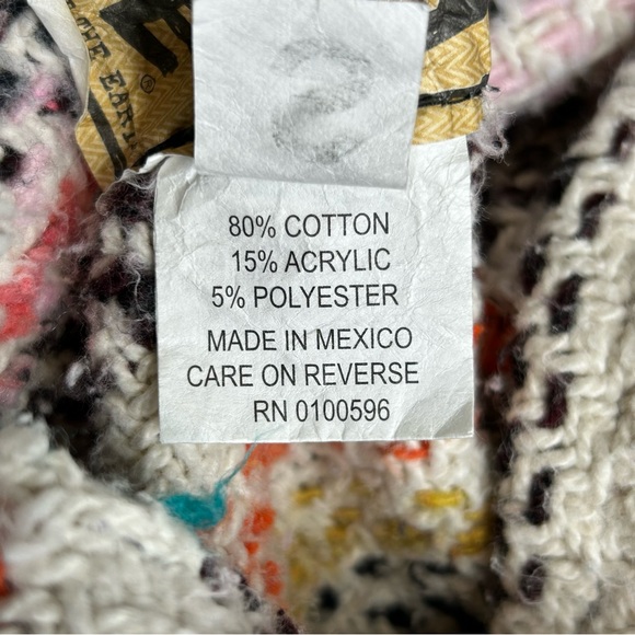 Women BAJA JOE Small Knit Hoodie Pullover Multicolor Sweater - Picture 13 of 13